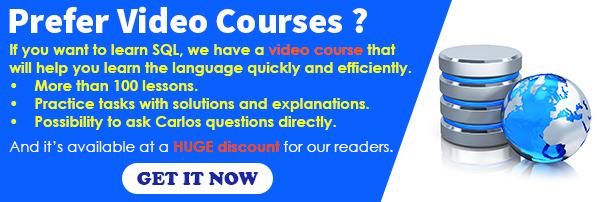 Oracle SQL Video Course Discount Offer